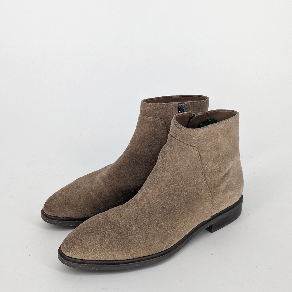 Via Spiga Taupe Suede Ankle Booties